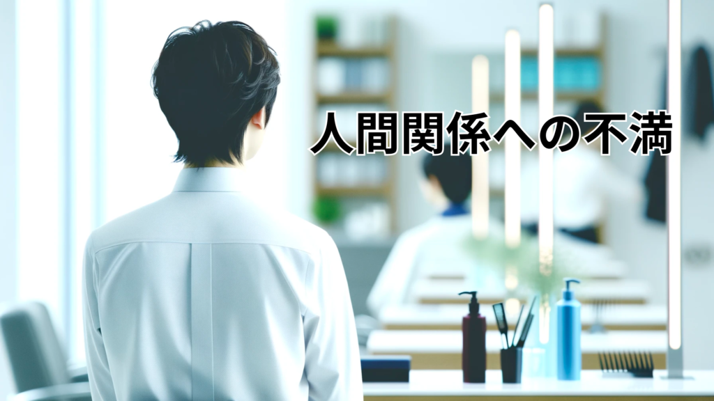 人間関係への不満