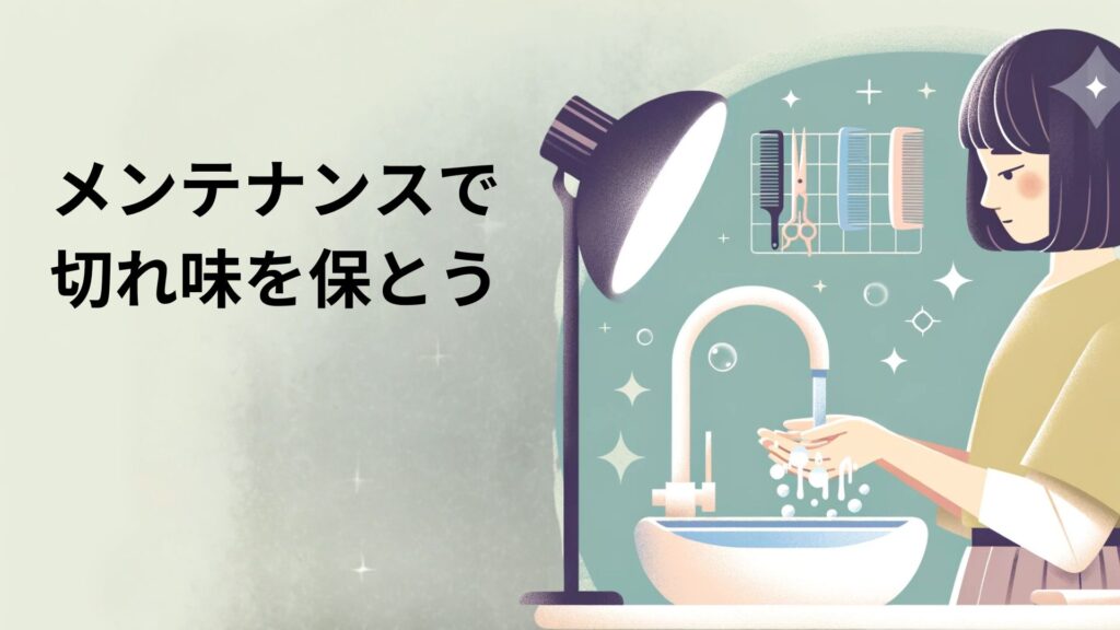 メンテナンスで切れ味を保とう