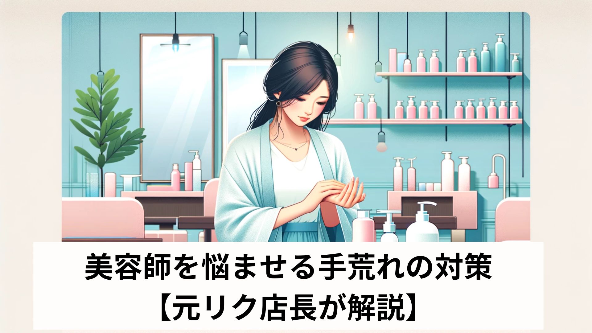 美容師を悩ませる手荒れの対策​​【元リク店長が解説】