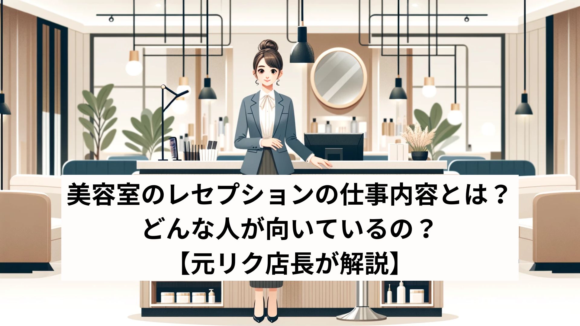 美容室のレセプションの仕事内容とは？どんな人が向いているの？​​【元リク店長が解説】