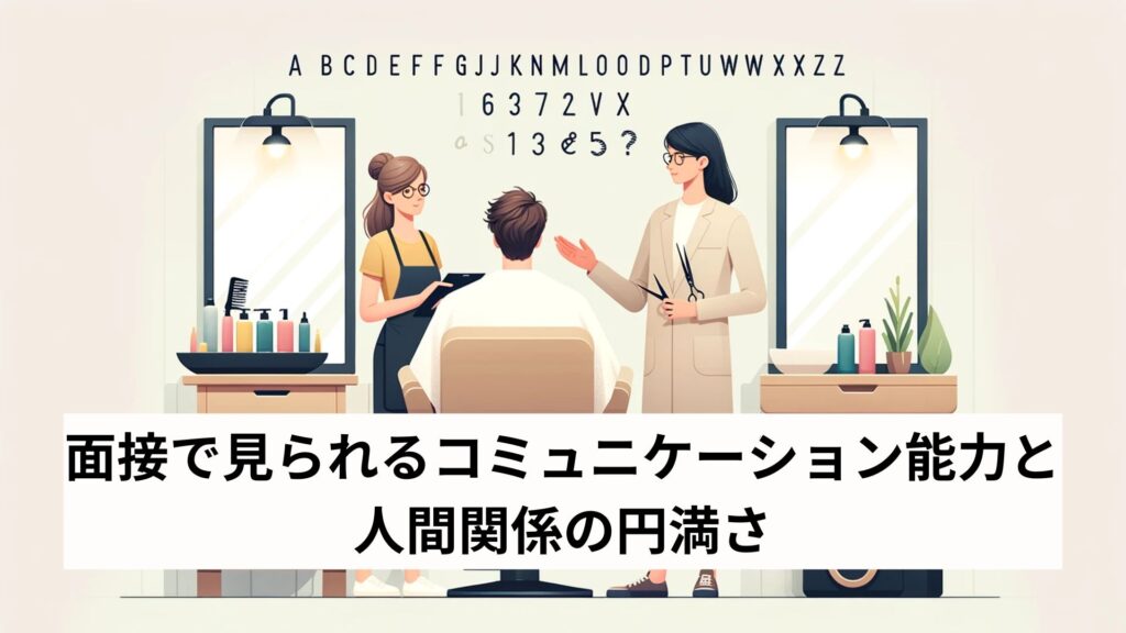 面接で見られるコミュニケーション能力と人間関係の円満さ