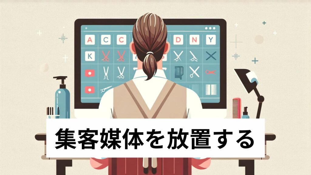 集客媒体を放置する