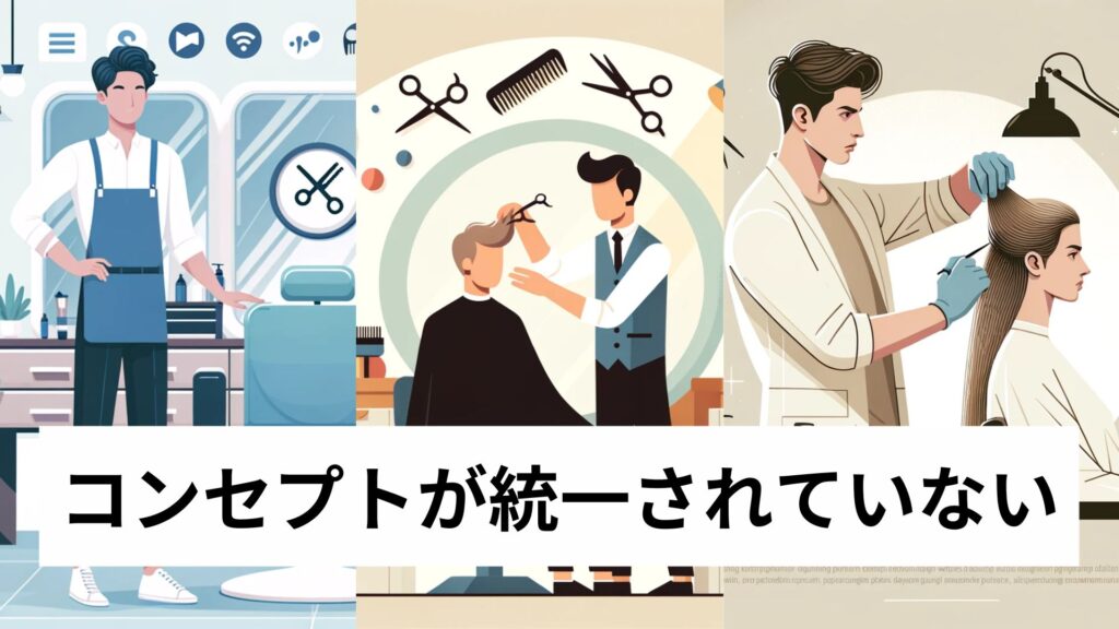 コンセプトが統一されていない