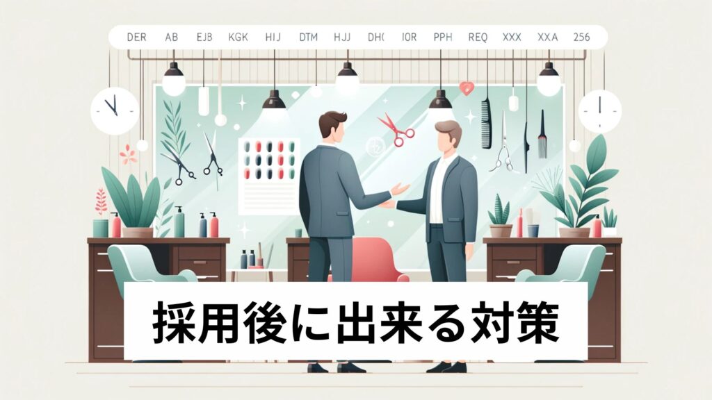 採用後に出来る対策