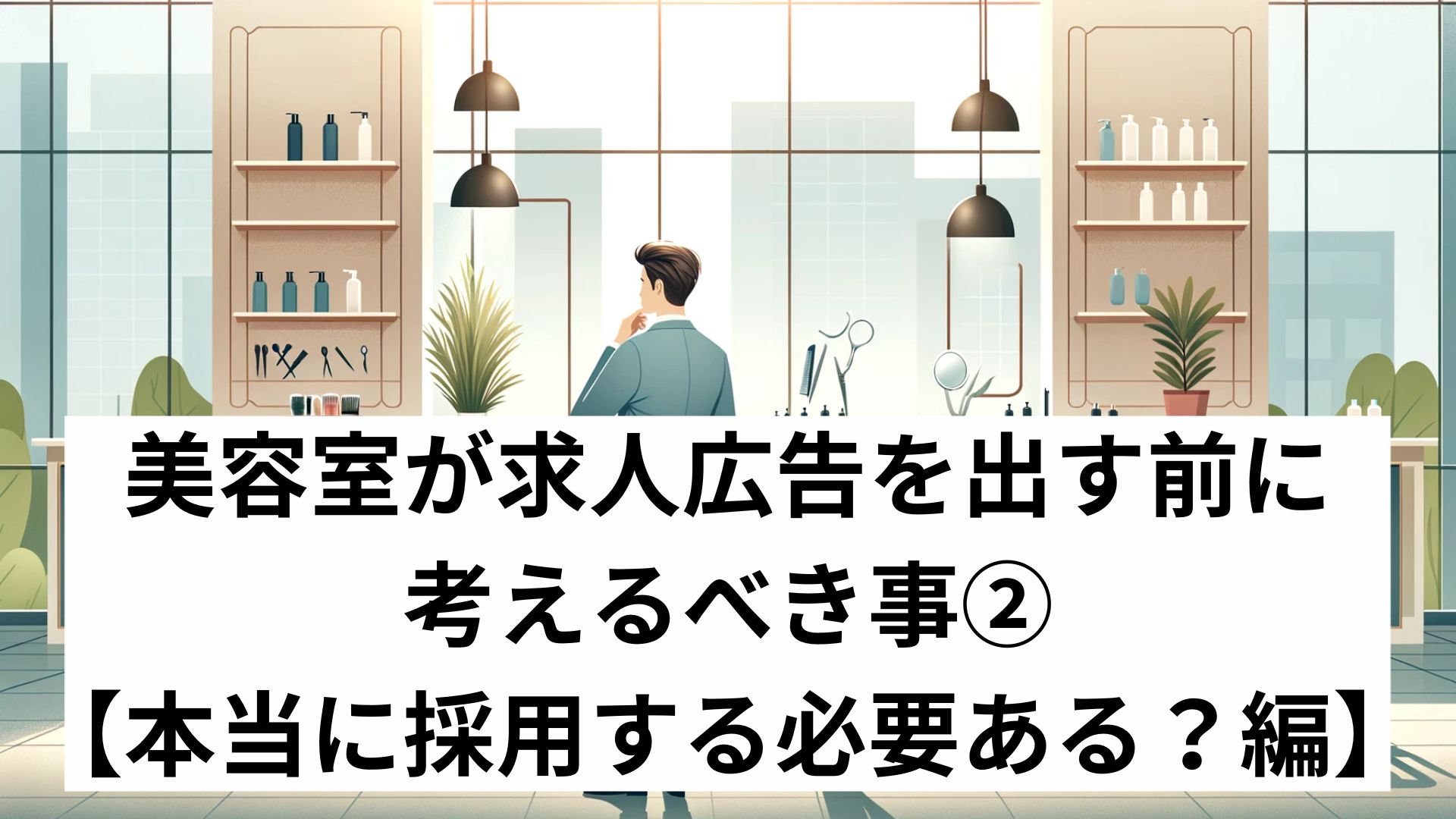 美容室が求人広告を出す前に考えるべき事②【本当に採用する必要ある？編】