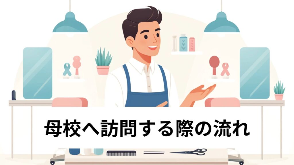 母校へ訪問する際の流れ