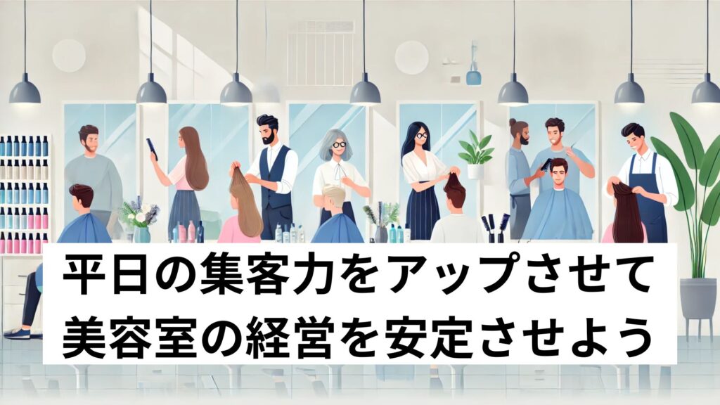 平日の集客力をアップさせて美容室の経営を安定させよう